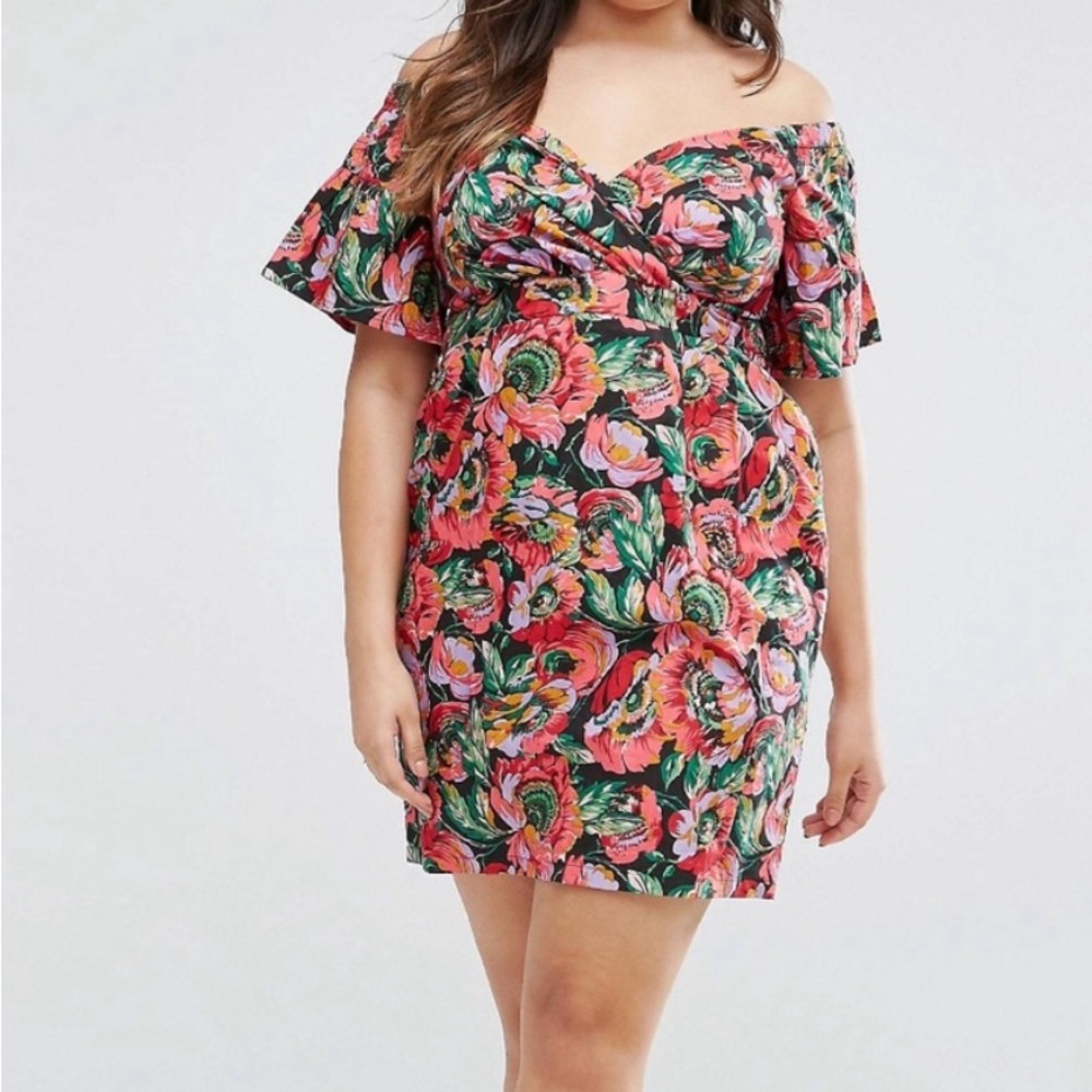 ASOS bold floral dress